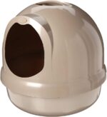 Dome litter box for indoor cats