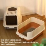 Fully enclosed litter box with a lid - Image 2