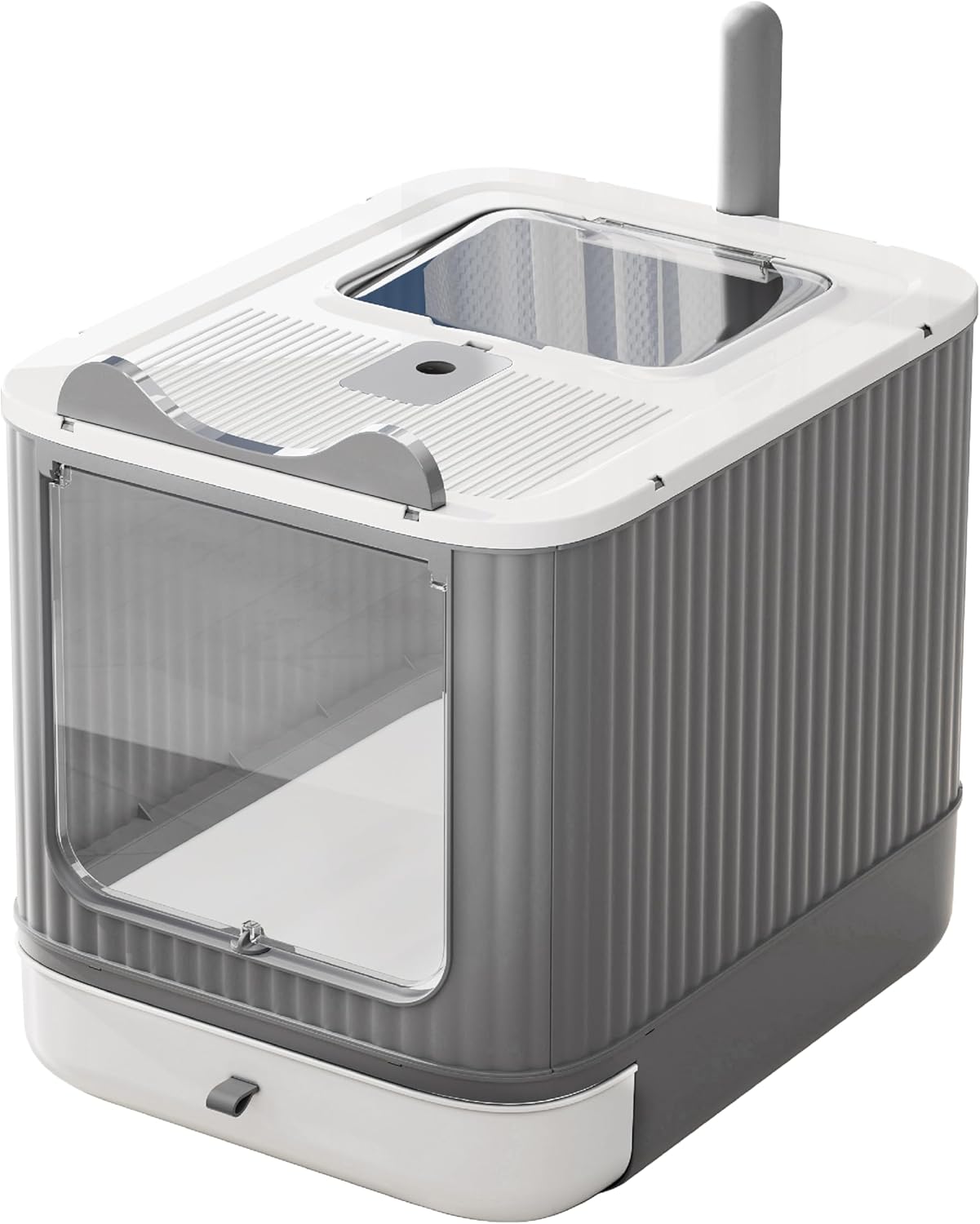 718X7sSu7dL._AC_SL1500_.jpg Upgraded fully enclosed lidded litter box - Image 1