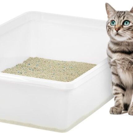 Large open-top litter box