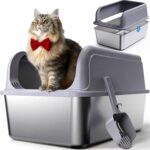 Stainless steel litter box