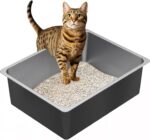 Stainless steel litter box