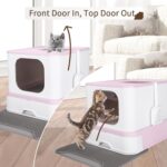 Stainless steel litter box with lid - Image 2