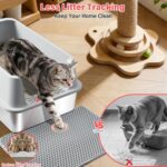 High-sided stainless steel litter box - Image 2